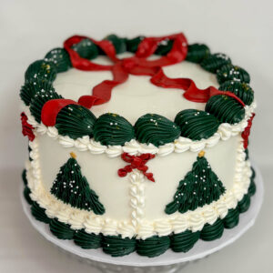 Christmas Bow Cake