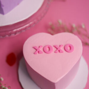 Conversation Heart Cake